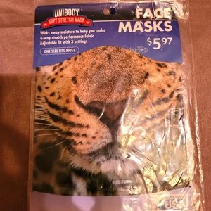 Cheetah 🐆 Face Mask 😷 NEW, stretchy, adjustable!